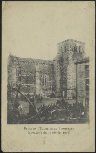 L'inventaire des biens de l'église, sur la place, à La Pommeraie-sur-Sèvre, le 15 février 1906.